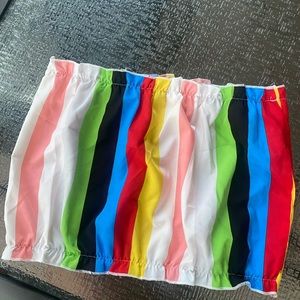 Multi colored tube top by Shein. Size XL